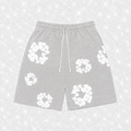 GREY DENIM SHORTS