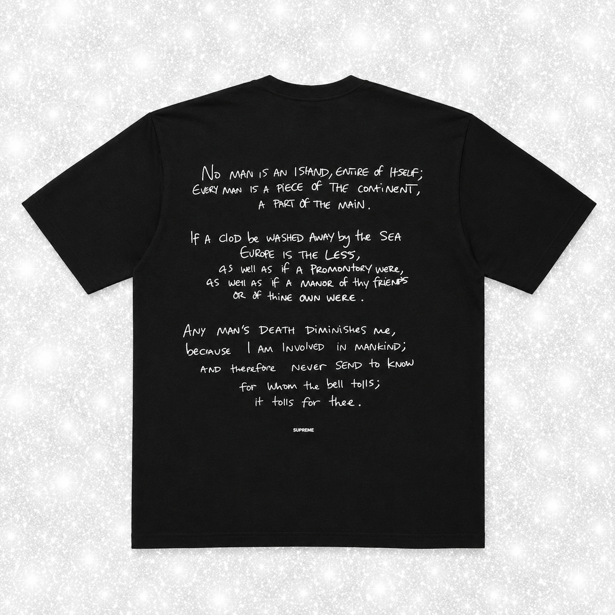 BLACK SUP CORT TEE