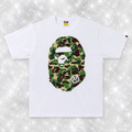 WHITE CAMO BAP TEE