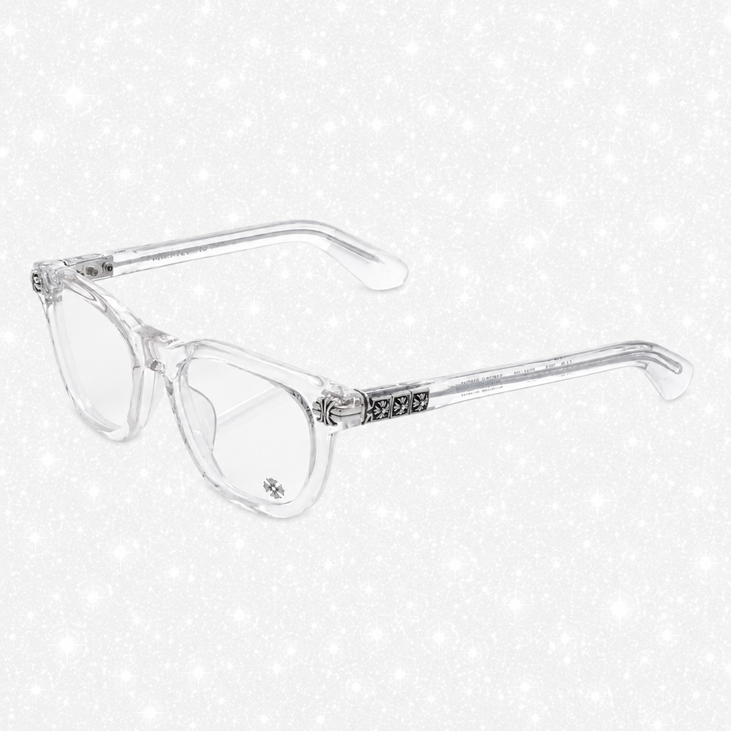 CLEAR CHROME GLASSES
