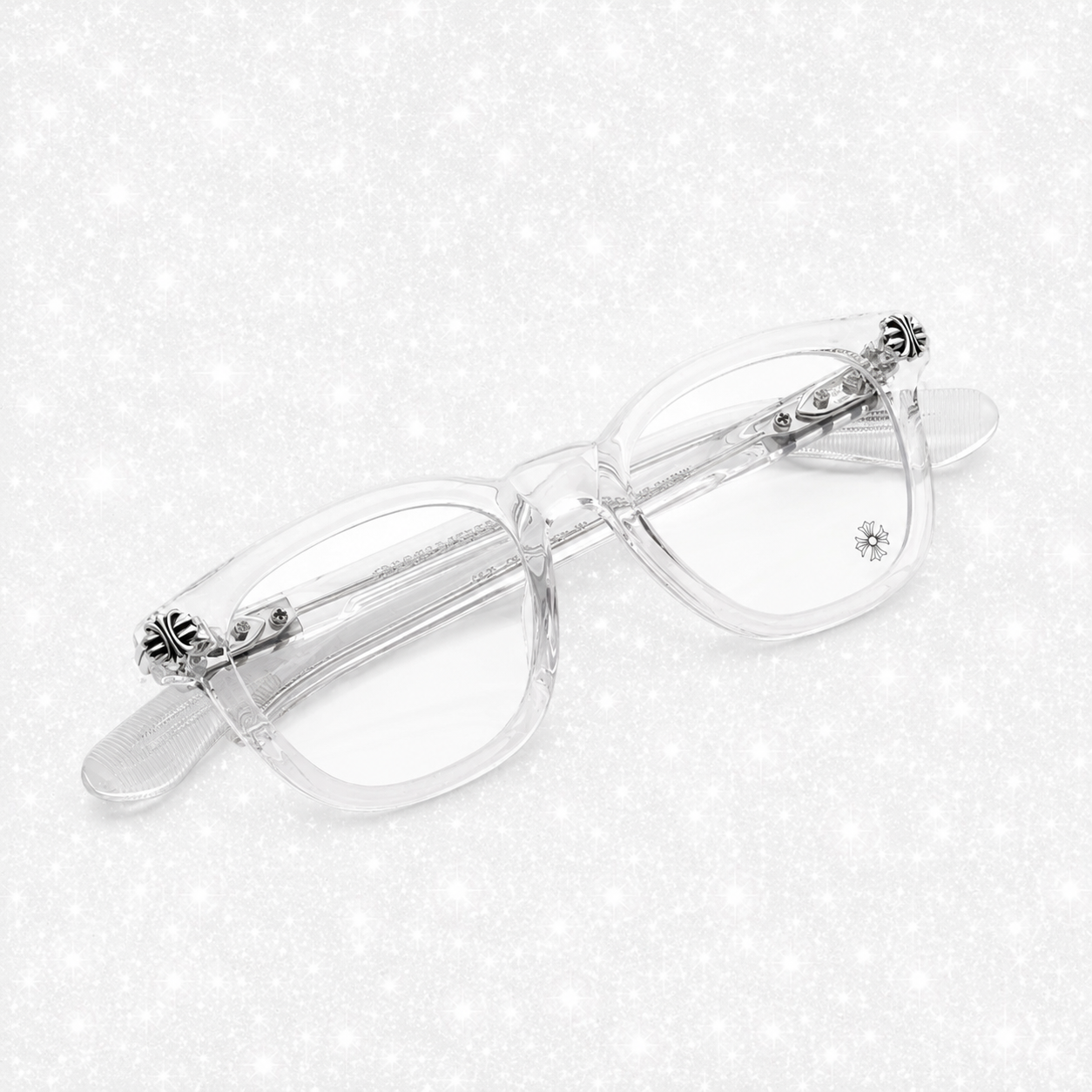 CLEAR CHROME GLASSES