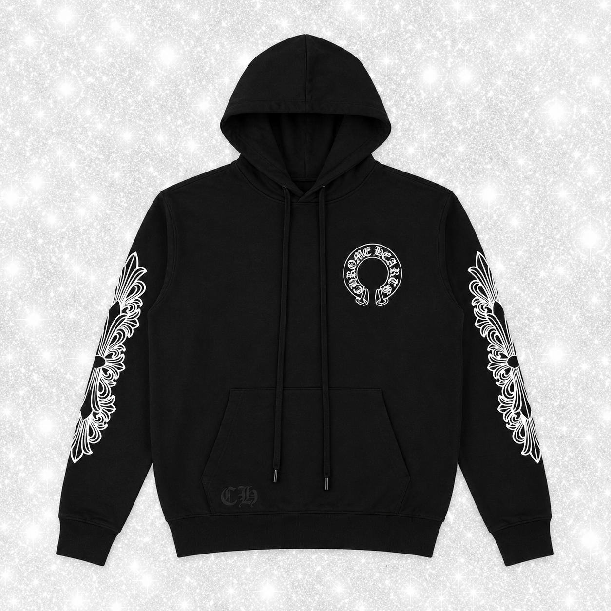 BLACK HORSHESHOE HOODIE