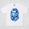 WHITE BLUE BAP TEE