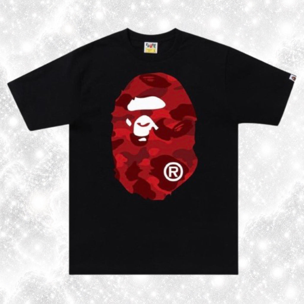 BLACK RED CAMO BAP TEE