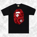 BLACK RED CAMO BAP TEE