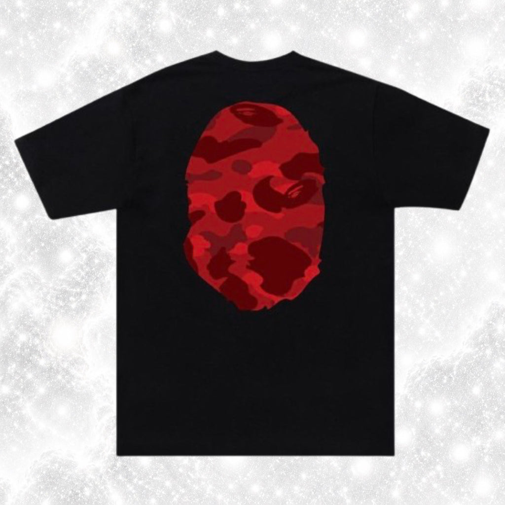BLACK RED CAMO BAP TEE