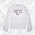 ACNE STUD10S LONG SLEEVE WHITE