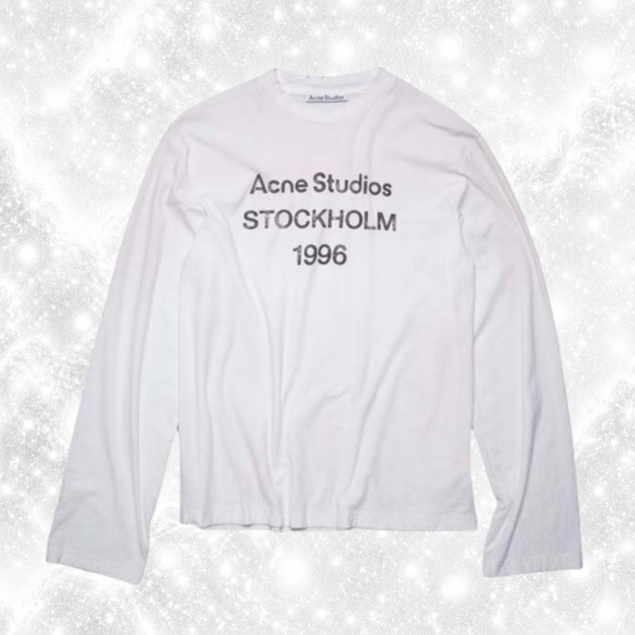 ACNE STUD10S LONG SLEEVE WHITE