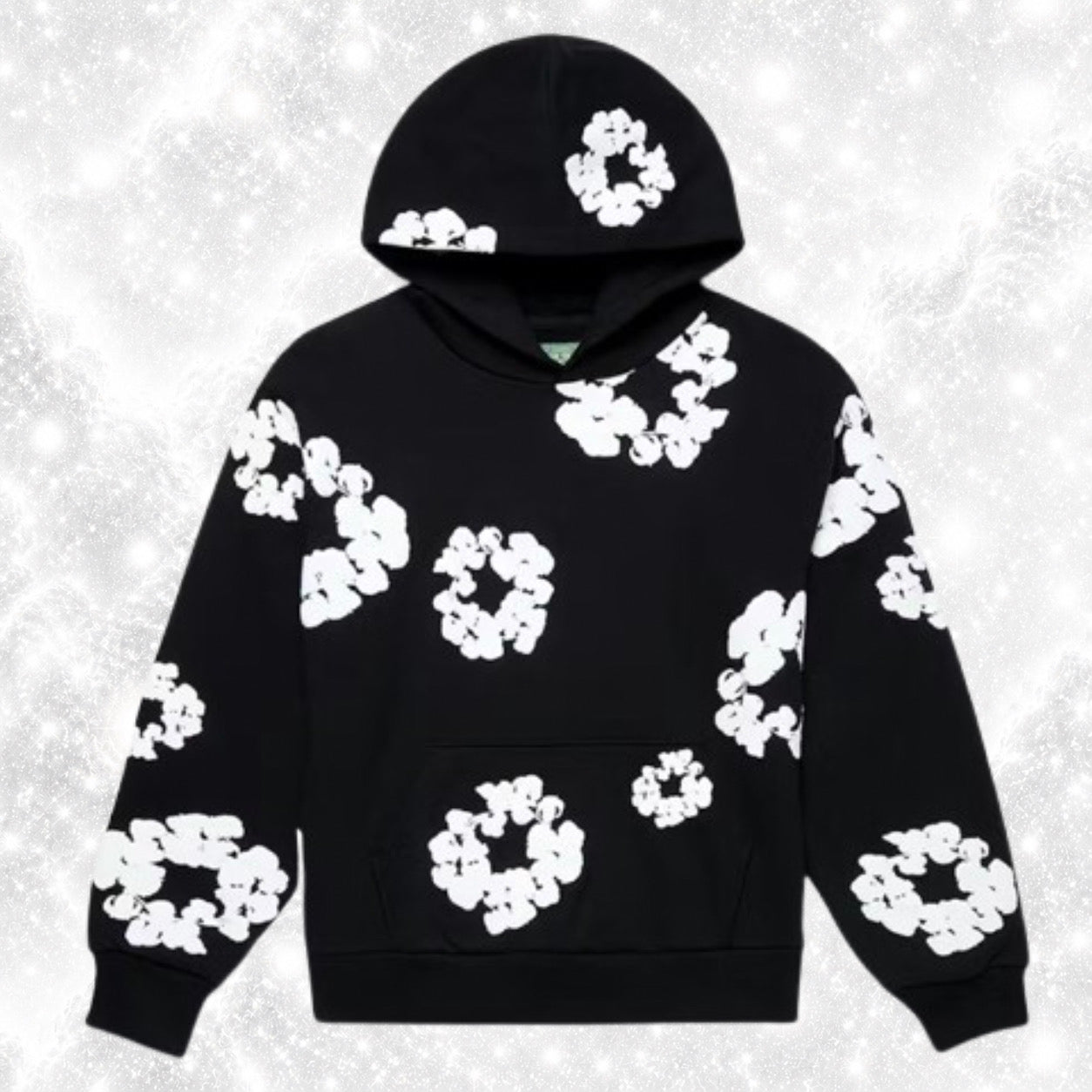 BLACK DENIM HOODIE
