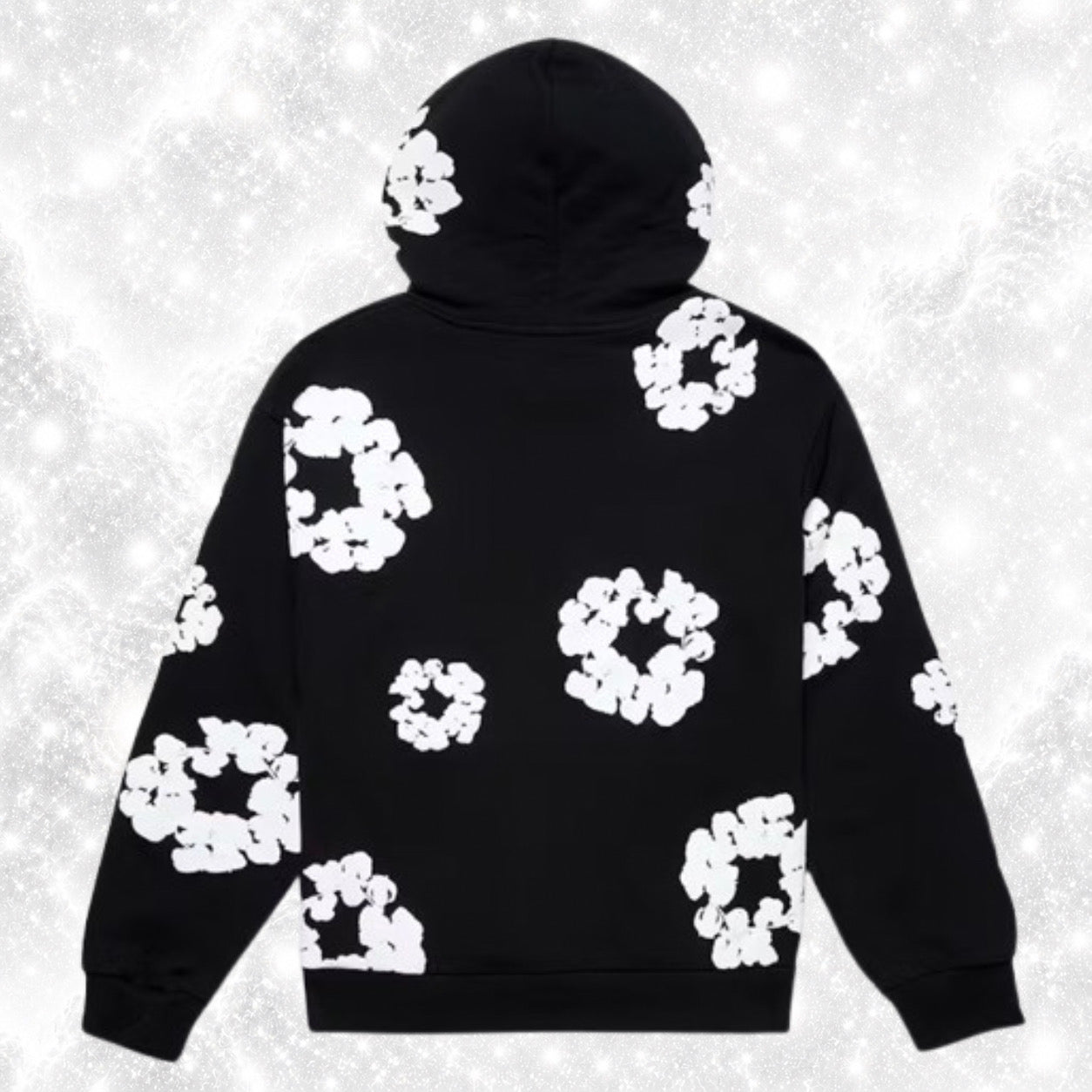 BLACK DENIM HOODIE