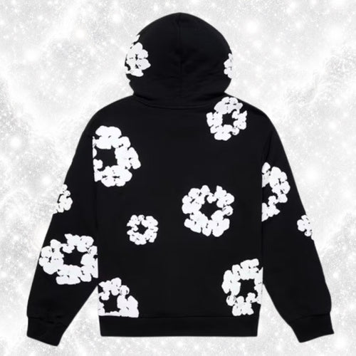 BLACK DENIM HOODIE