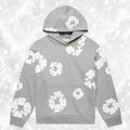 GREY DENIM HOODIE