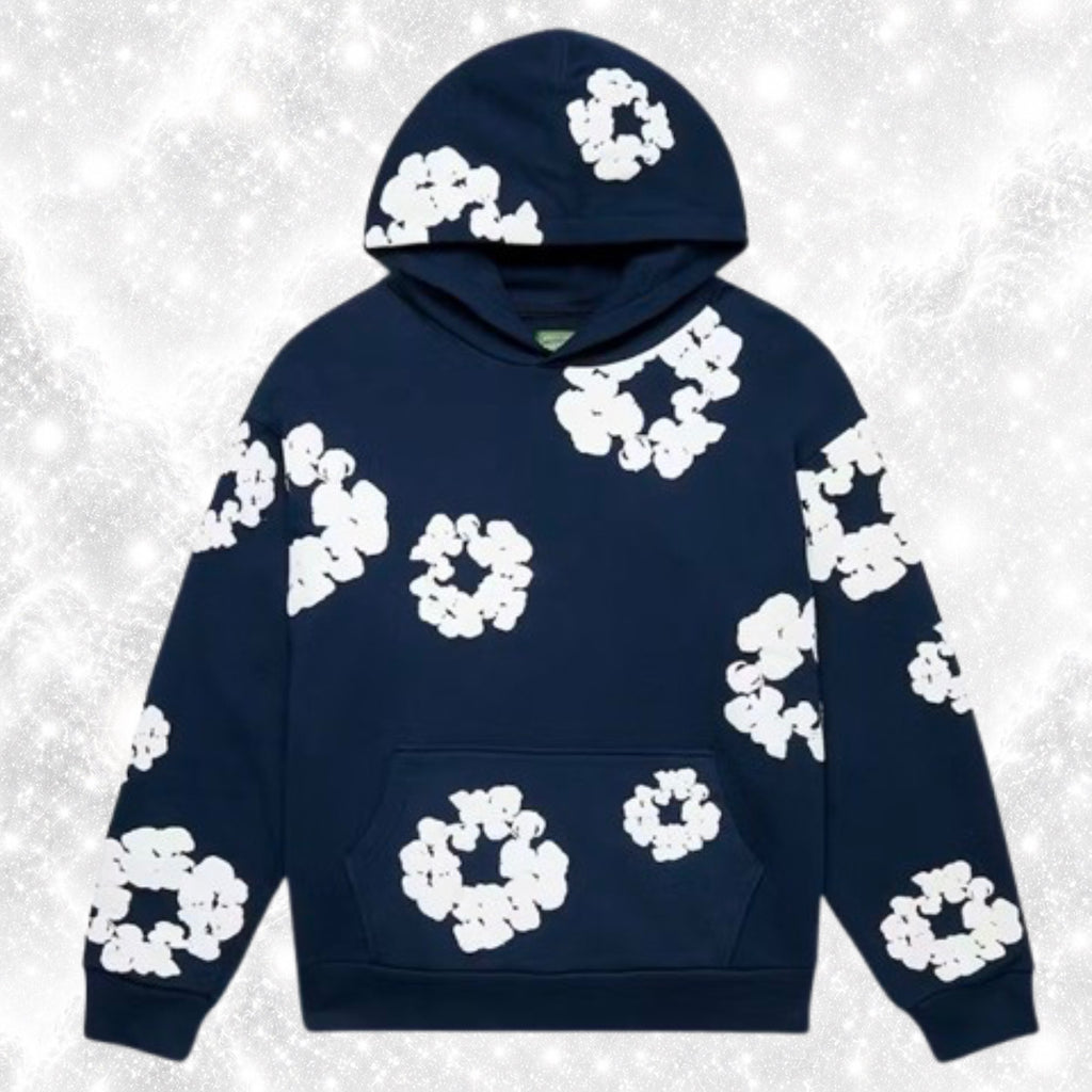 NAVY DENIM HOODIE