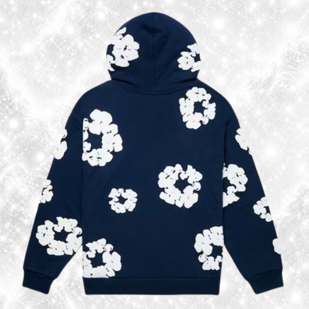 NAVY DENIM HOODIE
