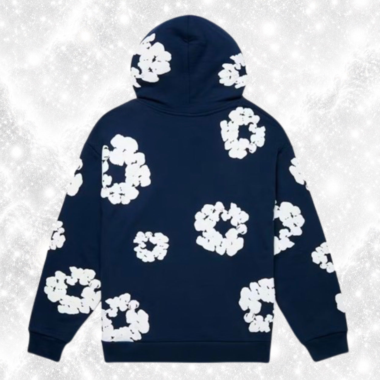 NAVY DENIM HOODIE
