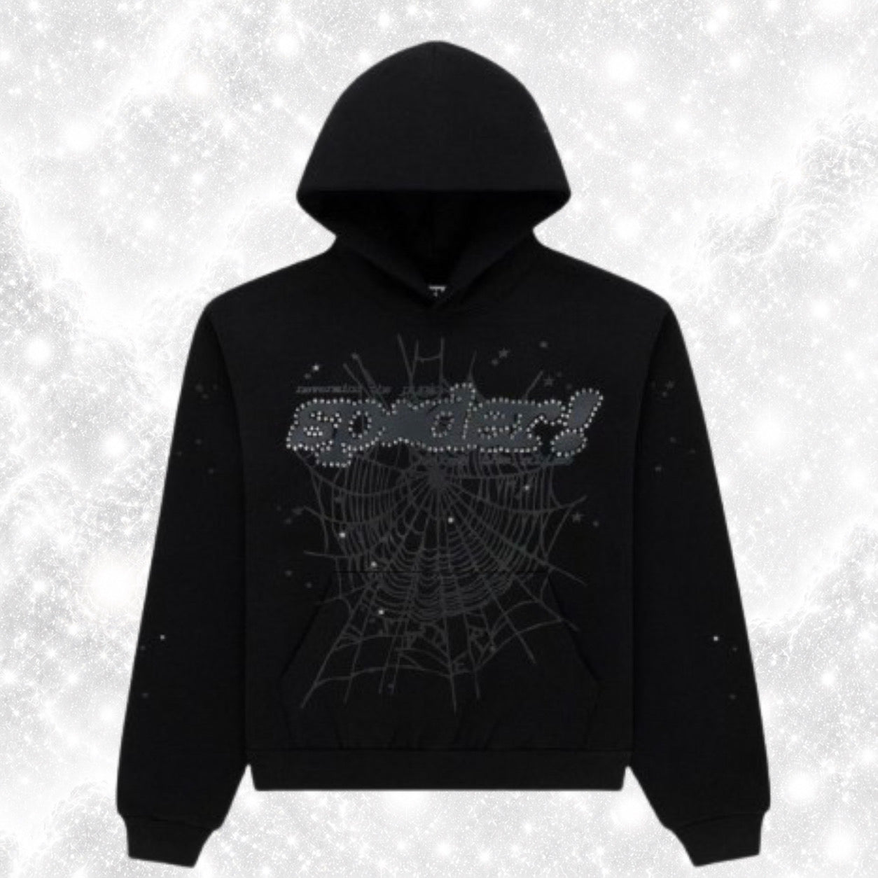 SP5 BLACK RHINESTONE V2 HOODIE