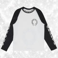 BLACK WHITE BASEBALL LONGSLEEVE