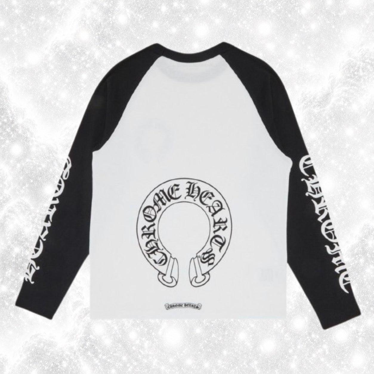 BLACK WHITE BASEBALL LONGSLEEVE