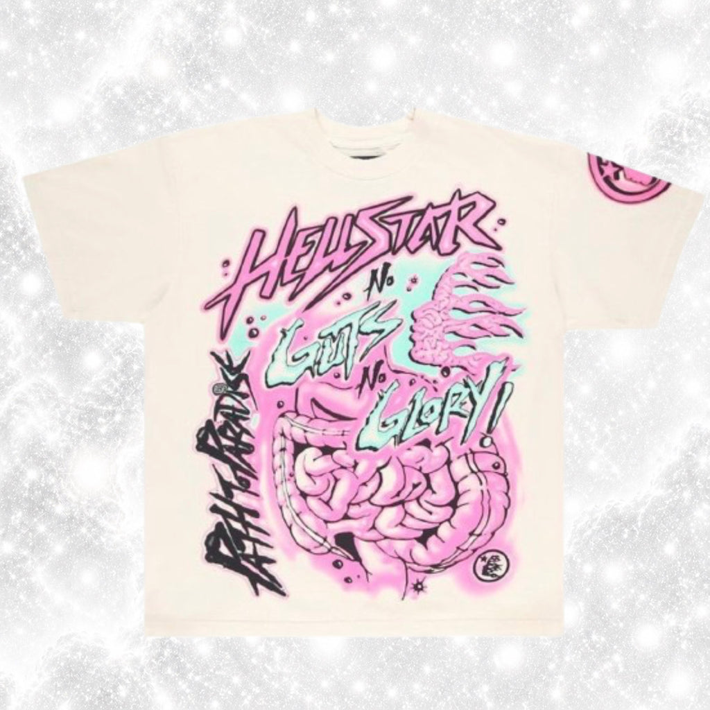 H3LLST4R TEE NO GUTS NO GLORY WHITE