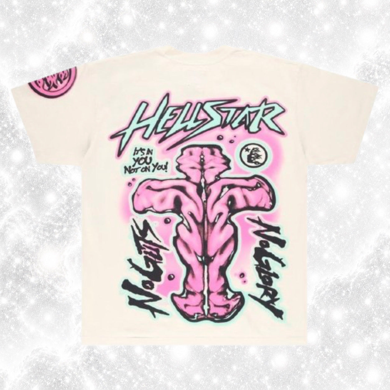 H3LLST4R TEE NO GUTS NO GLORY WHITE