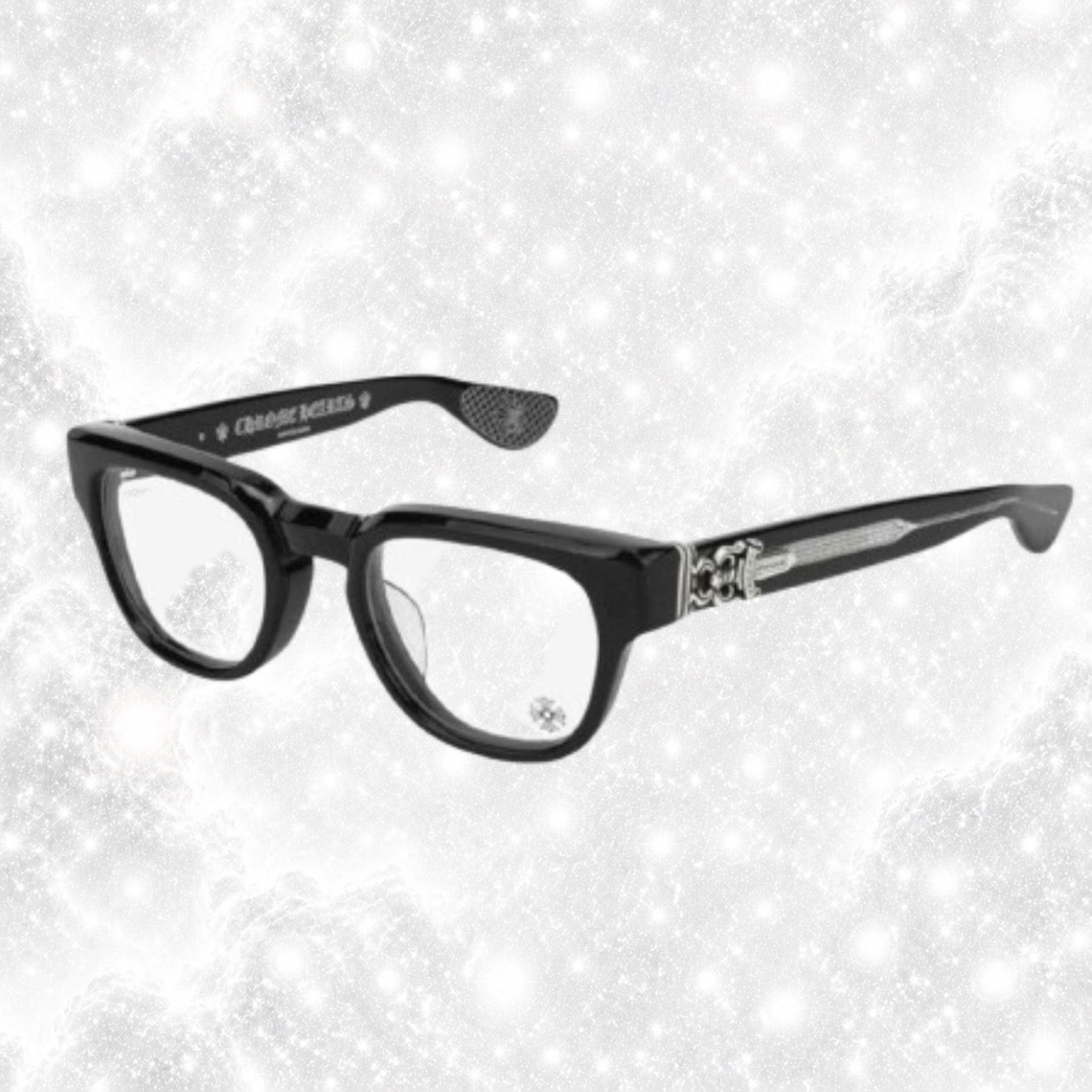 BLACK CHROME GLASSES