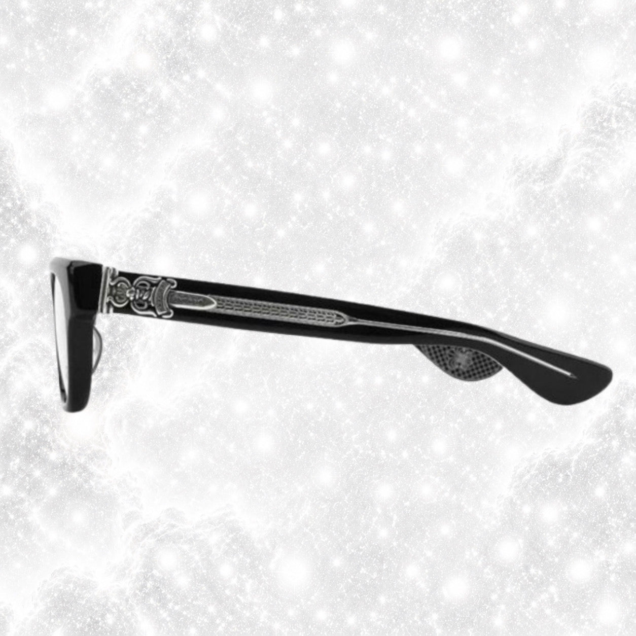 BLACK CHROME GLASSES