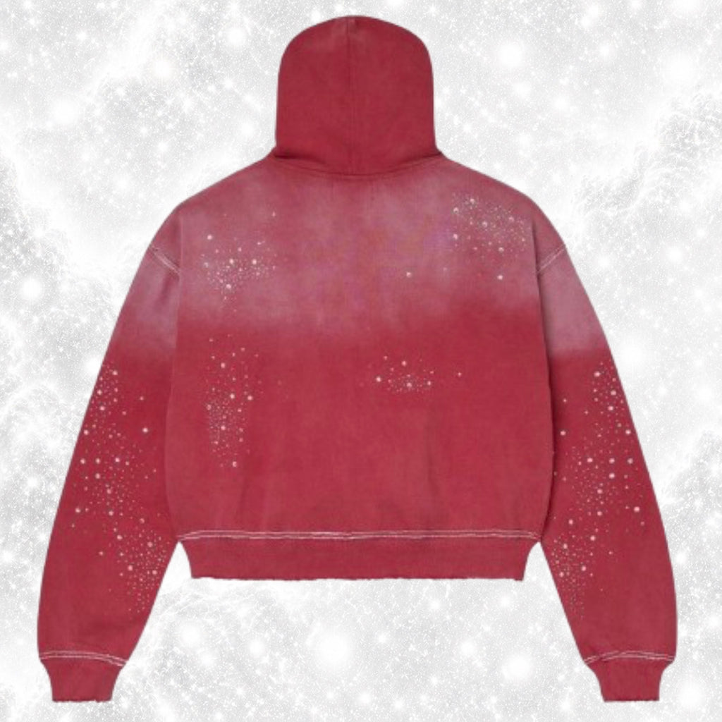 V4LE F0REVER CLASSICO ZIP UP HOODIE RED