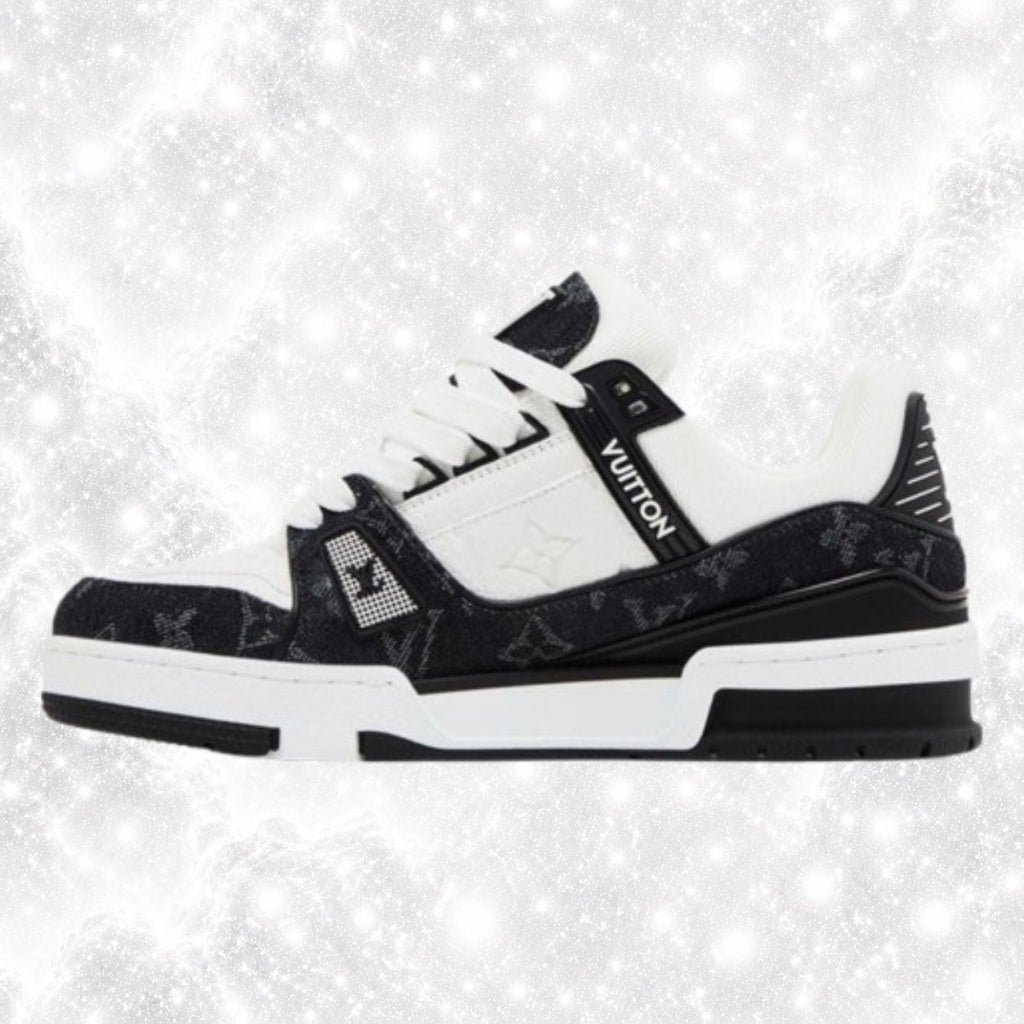 L0IUS VU1TT0N TRAINERS BLACK WHITE