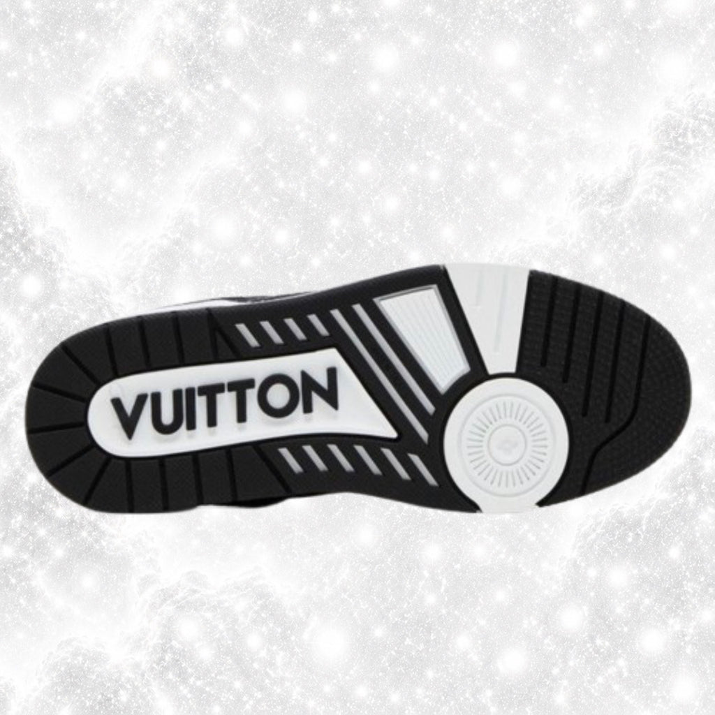 L0IUS VU1TT0N TRAINERS BLACK WHITE