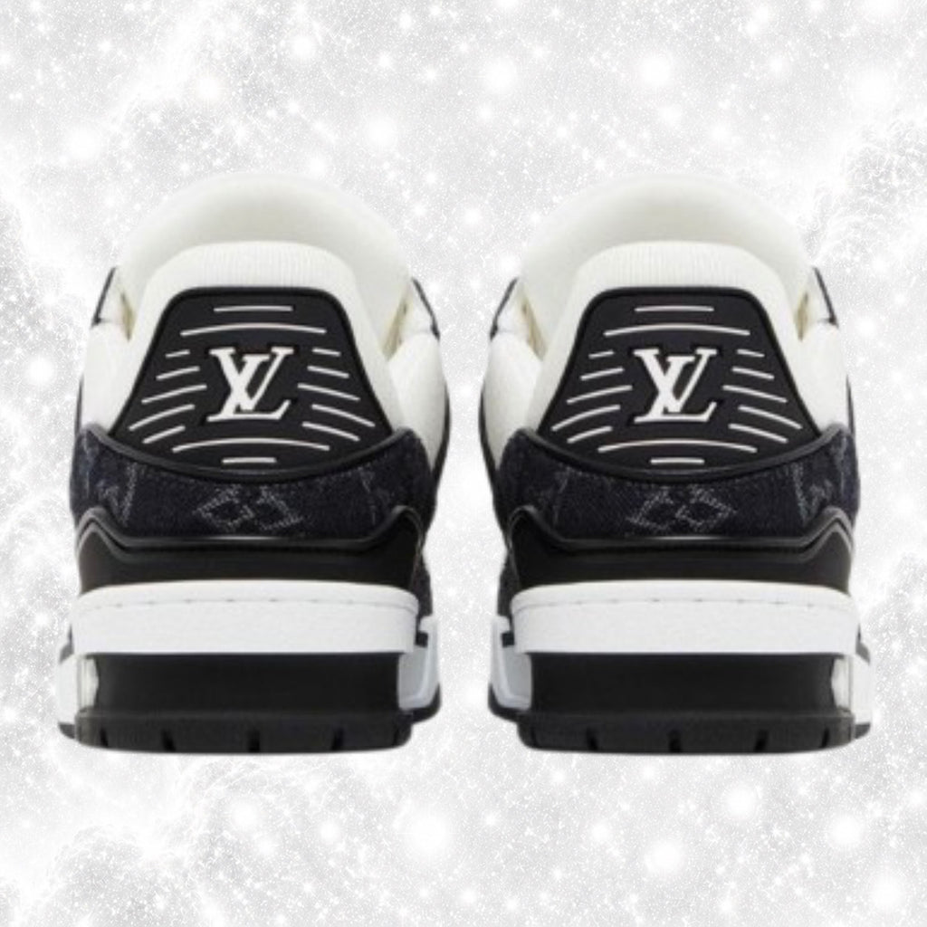 L0IUS VU1TT0N TRAINERS BLACK WHITE