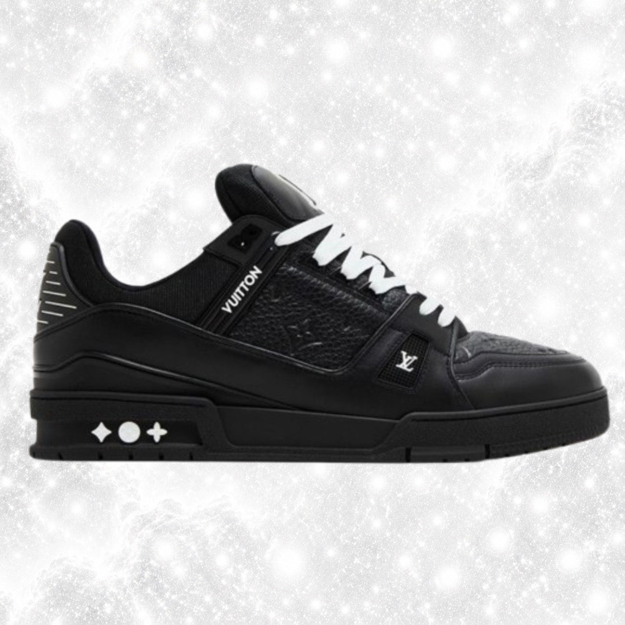 L0U1S VU1TT0N BLACK TRAINERS