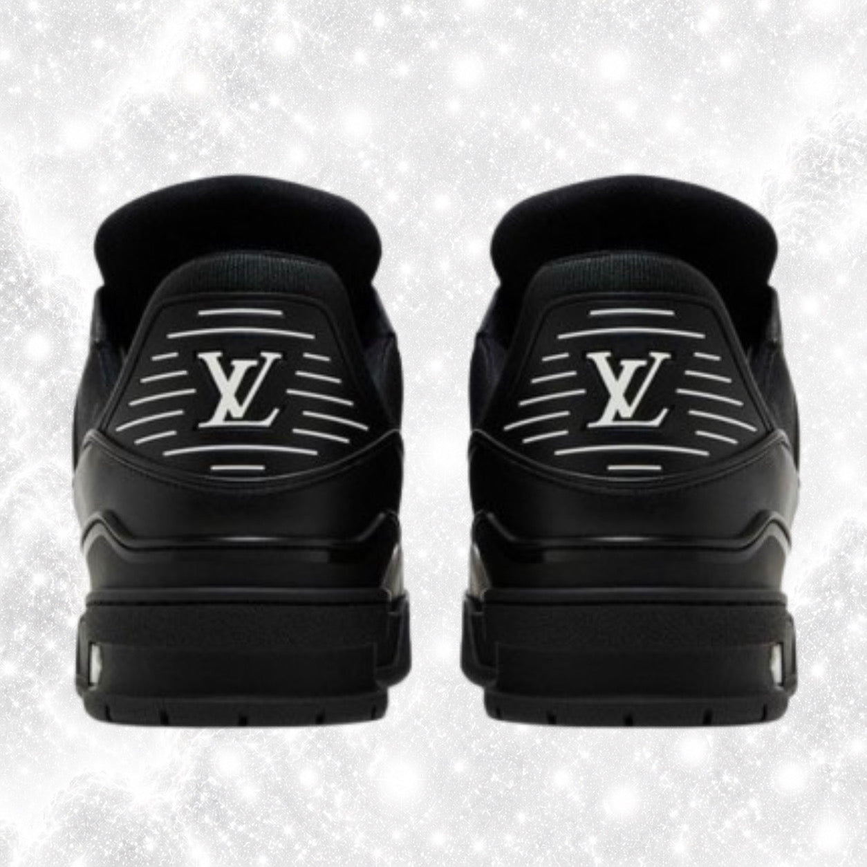 L0U1S VU1TT0N BLACK TRAINERS