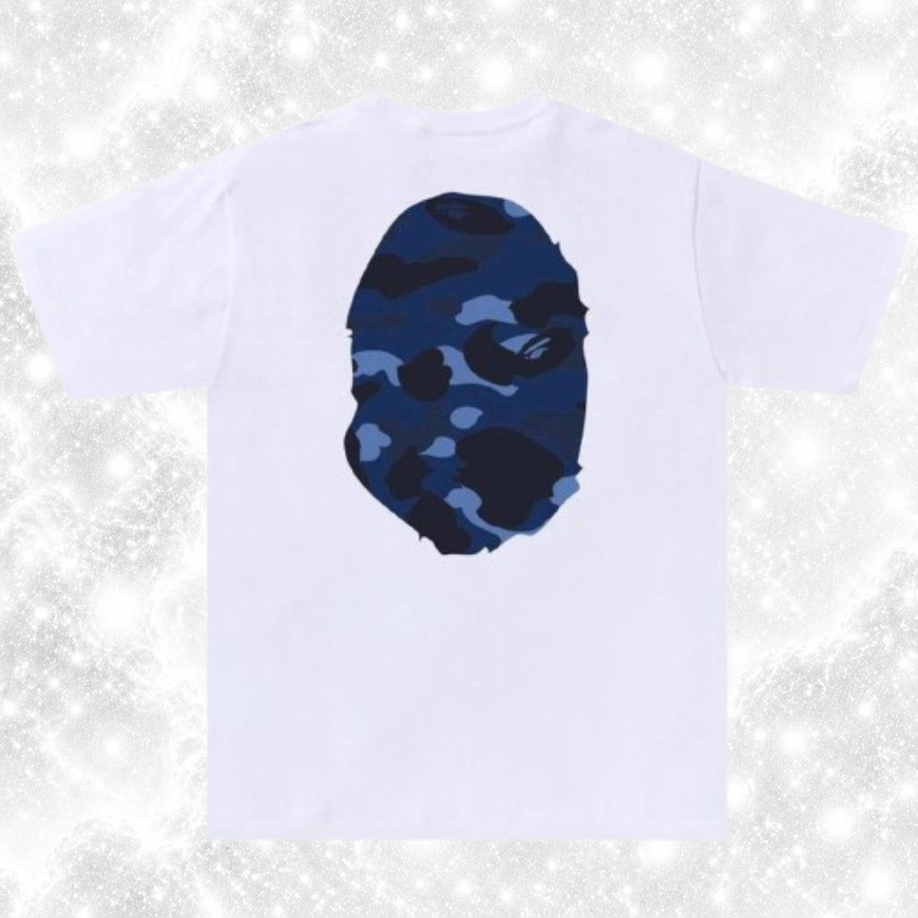 NAVY BLUE BIG HEAD BAP TEE