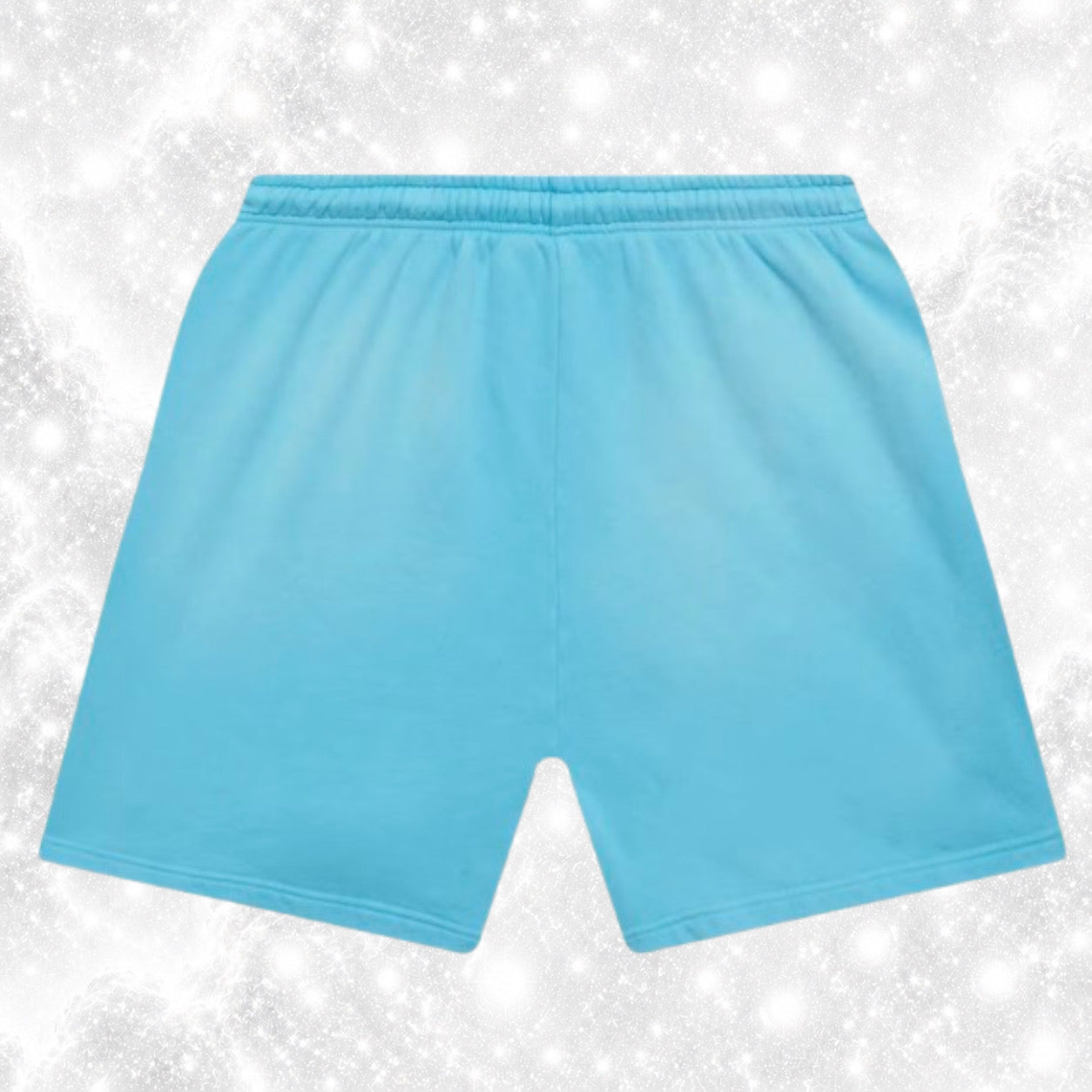 H3LLST4R FLAME SHORTS BABY BLUE