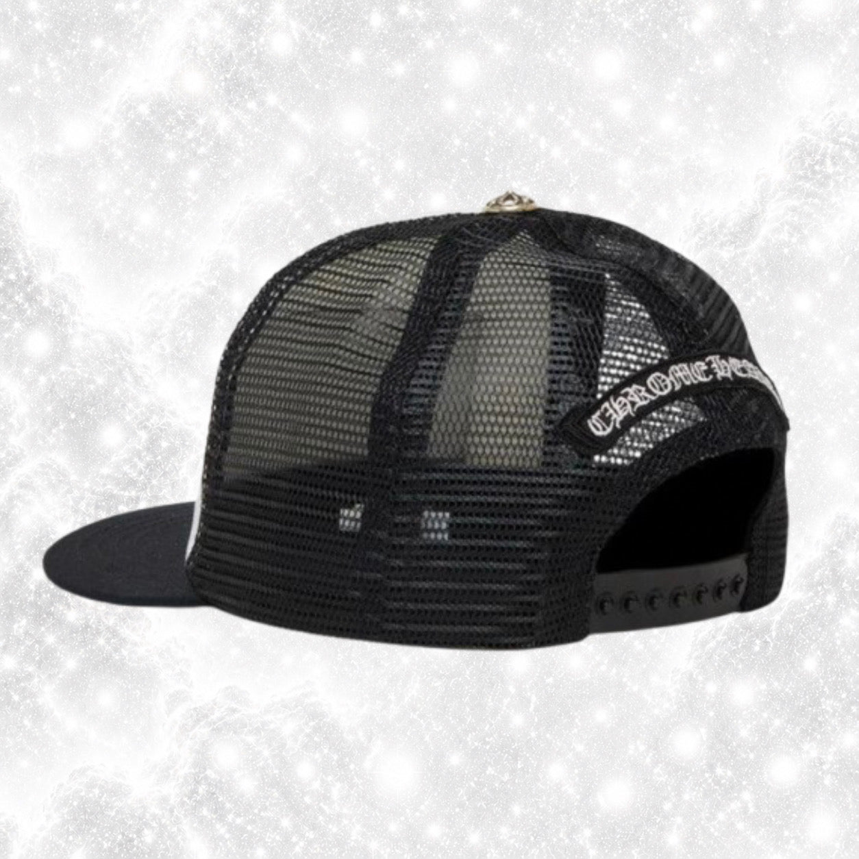 CHR0M3 H34RTS HOLLYWOOD TRUCKER HAT WHITE